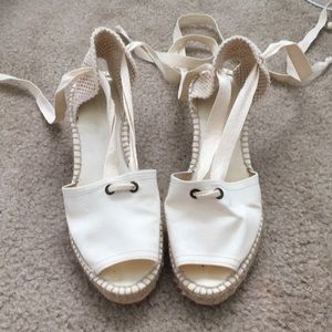 Tie Up Espadrille Wedges